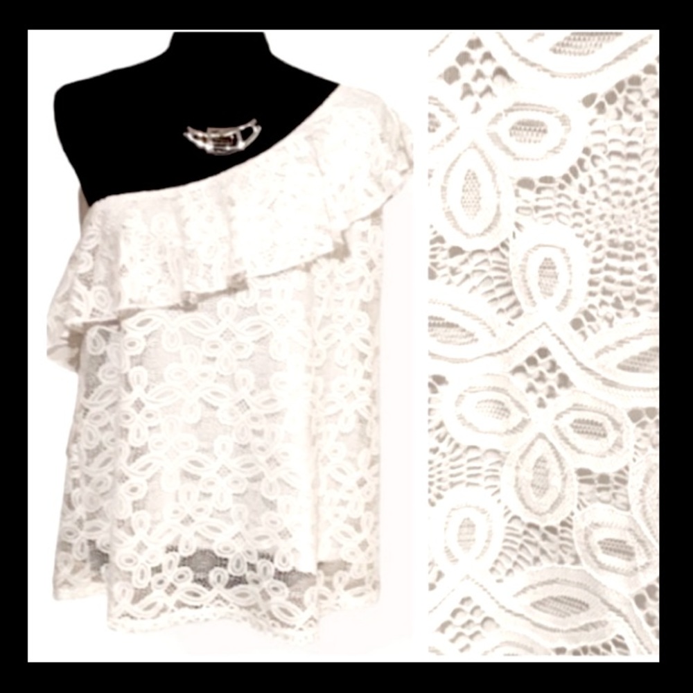 White Lace Top!!! ...like NEW!!!